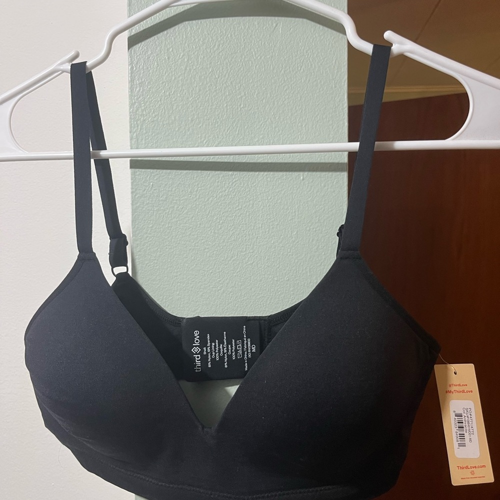 Third Love Black Triangle Bralette